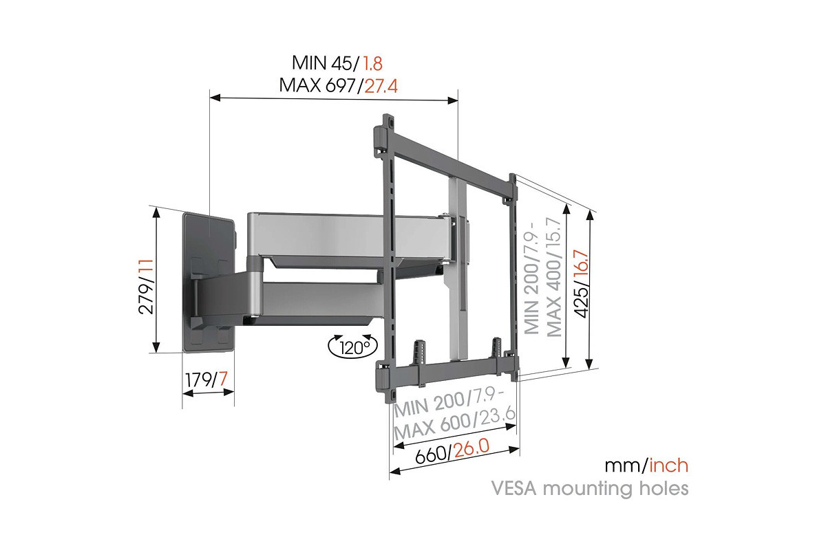 Vogel's TVM 5855 - uchwyt ścienny do TV (55-100 cali)
