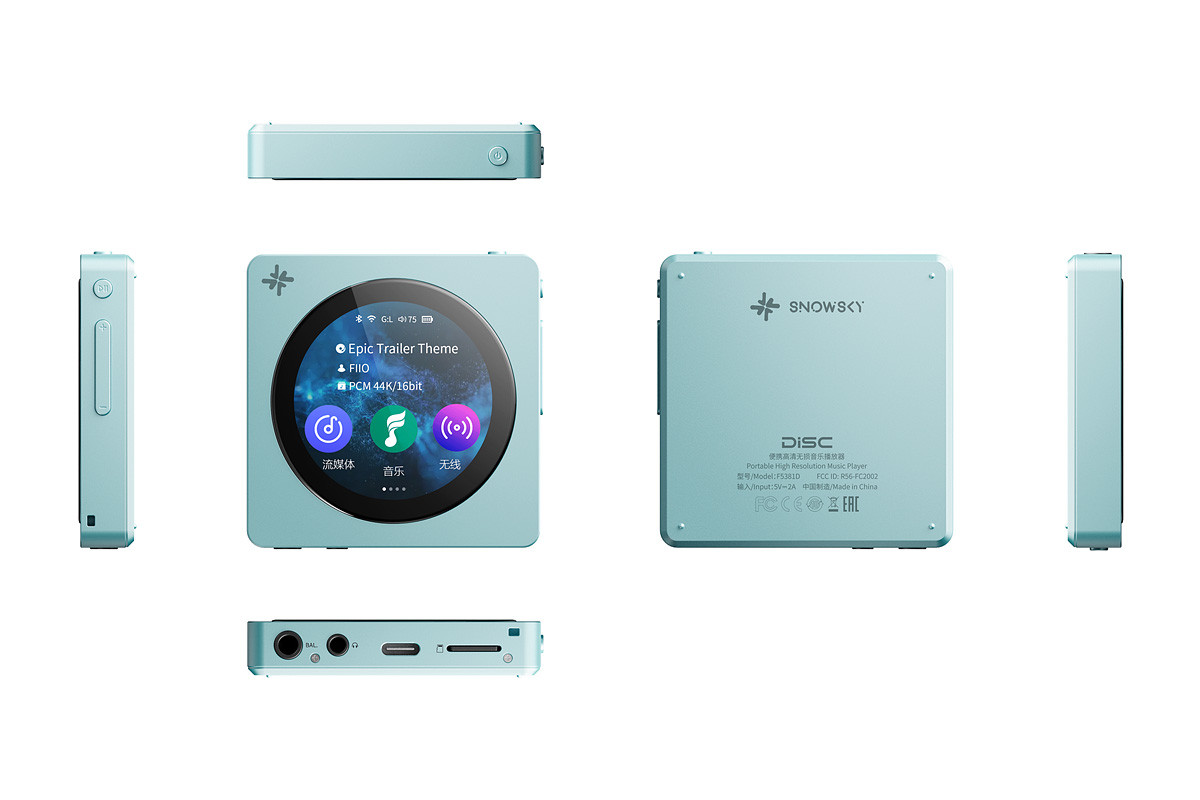 FiiO Snowsky DISC Sky Blue - przenośny odtwarzacz audio