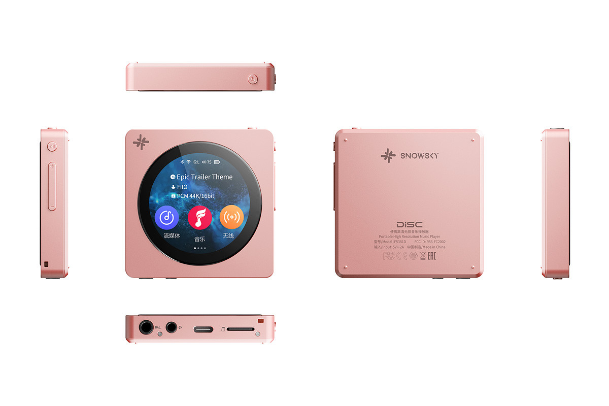 FiiO Snowsky DISC Pink - przenośny odtwarzacz audio