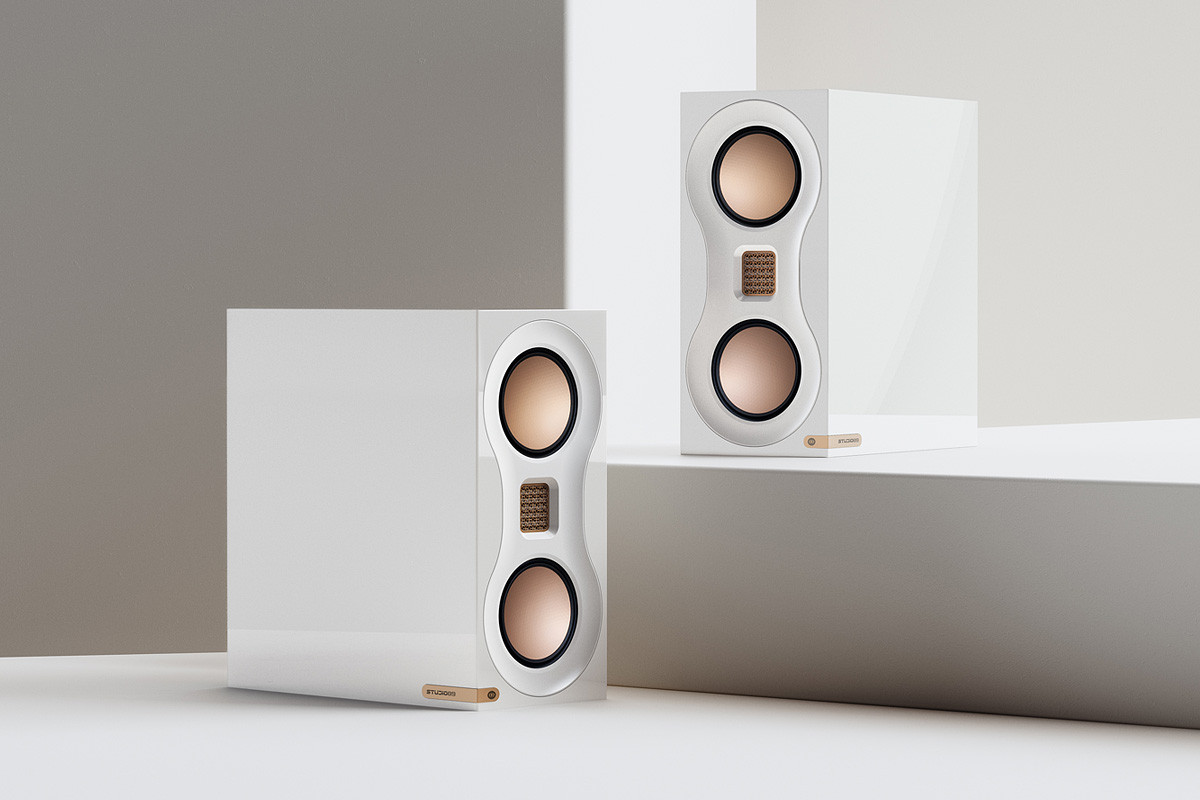 Monitor Audio Studio 89 High Gloss White - kolumny podstawkowe