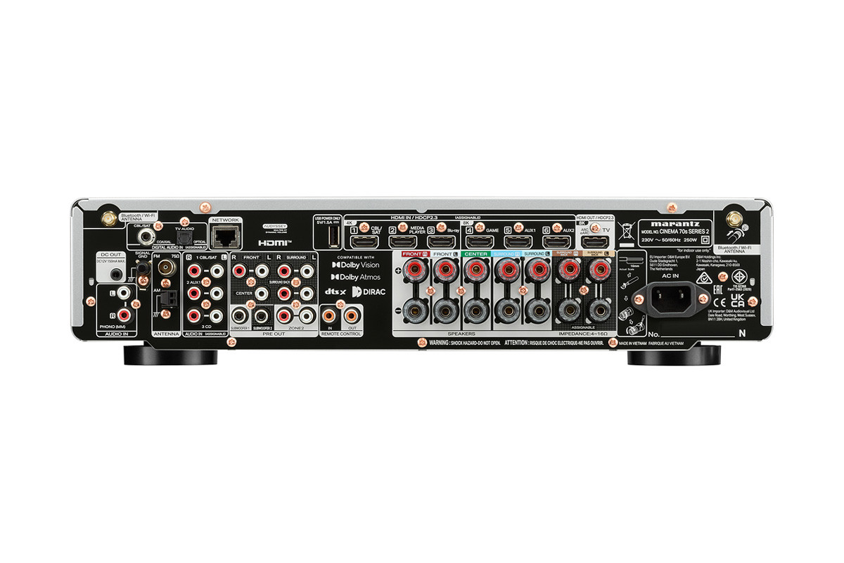Marantz CINEMA 70s S2 Silver/Gold - amplituner wielokanałowy
