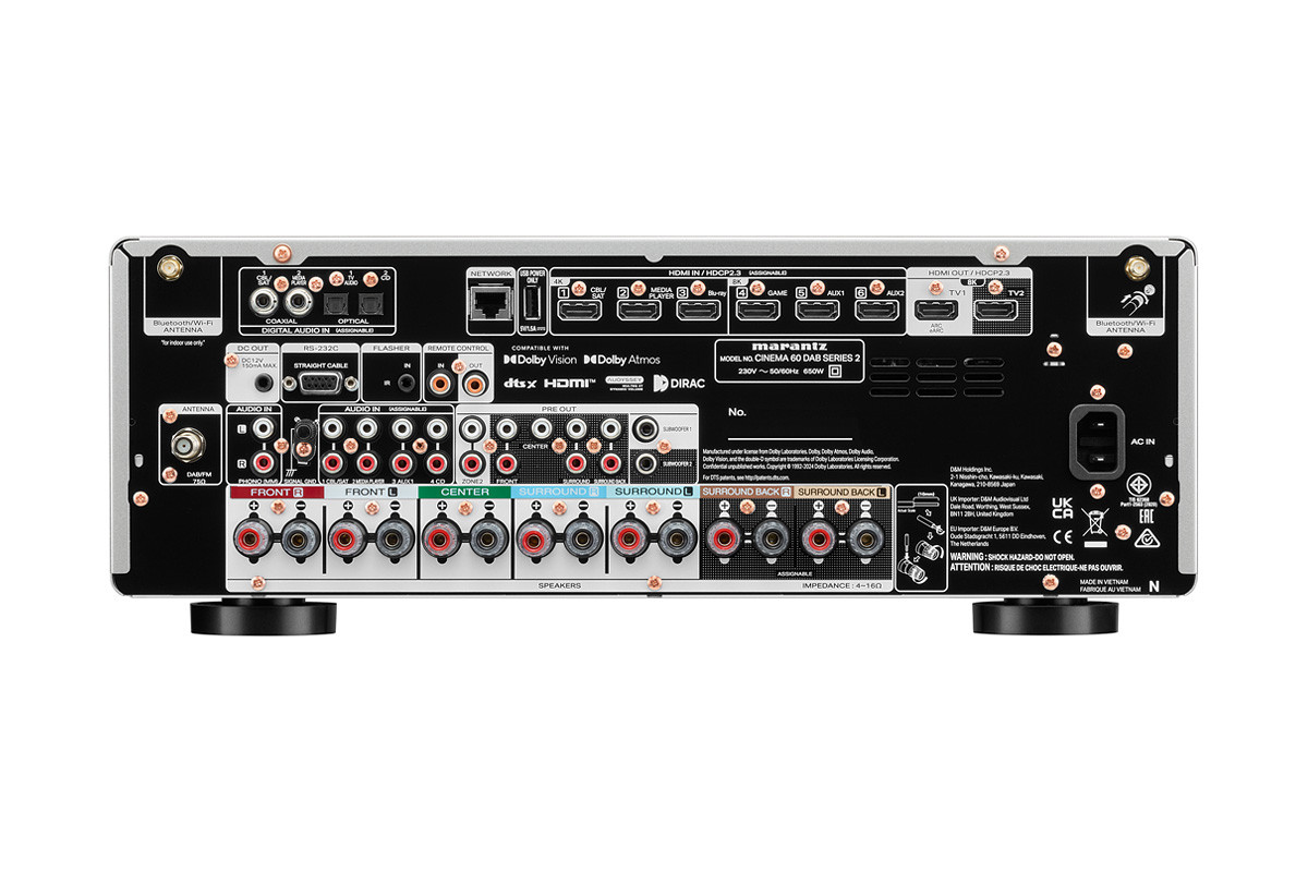 Marantz CINEMA 60 DAB S2 Silver/Gold - amplituner wielokanałowy