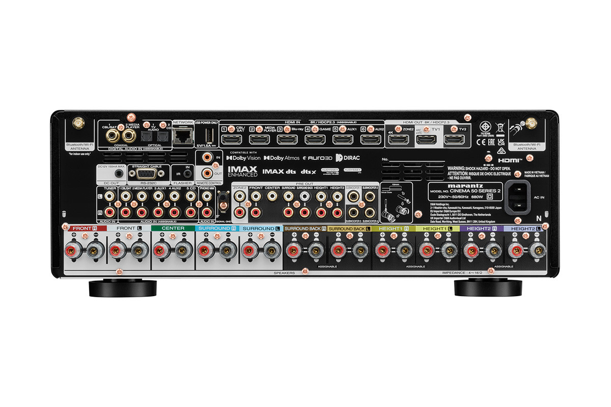 Marantz CINEMA 50 S2 Black - amplituner wielokanałowy