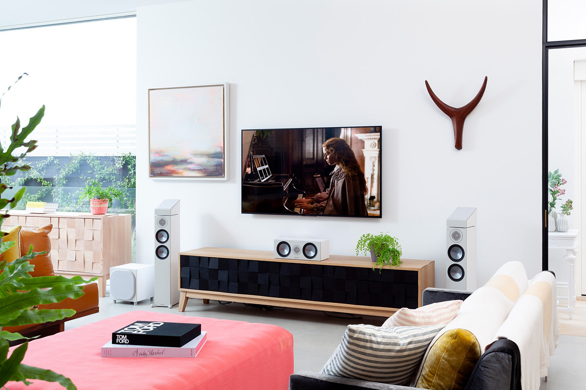 Monitor Audio Bronze AMS Black - kolumny efektowe Dolby Atmos, DTS:X, itp.