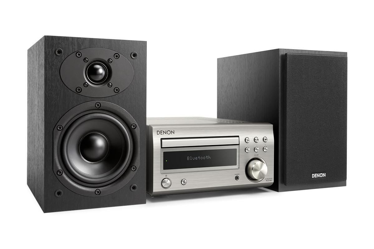 Denon D-M41 Premium Silver - mini system audio z odtwarzaczem CD