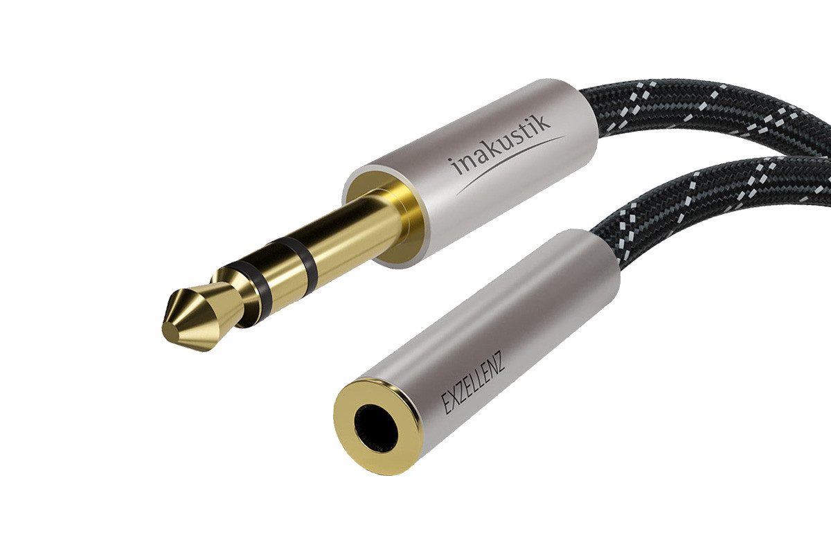 Inakustik Exzellenz 6,3 mm Extension - przedłużacz duży jack 6,3 mm stereo o długości 1,5 m