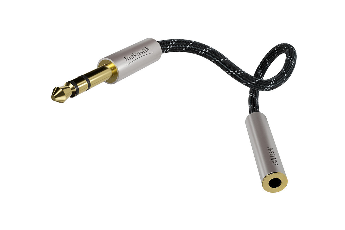 Inakustik Exzellenz 6,3 mm Extension - przedłużacz duży jack 6,3 mm stereo o długości 1,5 m