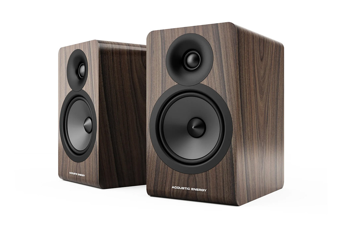 Acoustic Energy AE100² Walnut - kolumny podstawkowe