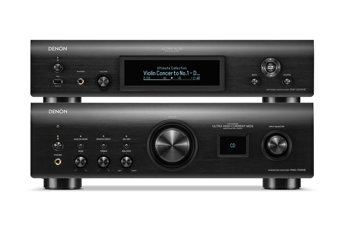 Denon PMA-1700NE | DNP-2000NE Black - zestaw stereo