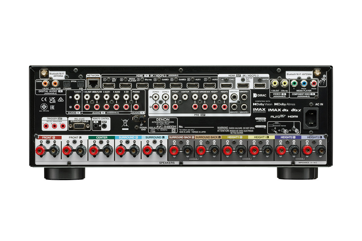 Denon AVC-X4800H Black - amplituner wielokanałowy Denon AVC-X4800H Black - amplituner wielokanałowy