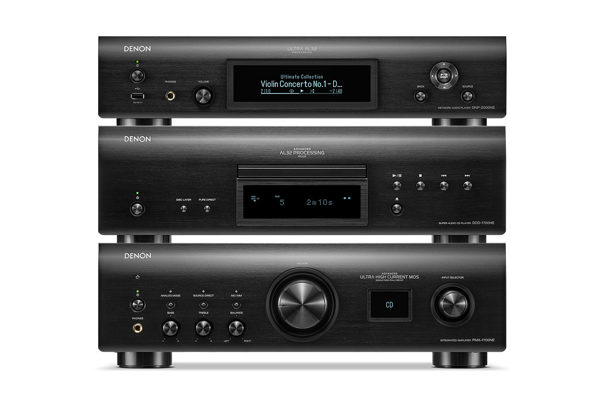 Denon PMA-1700NE | DCD-1700NE | DNP-2000NE Black - zestaw stereo