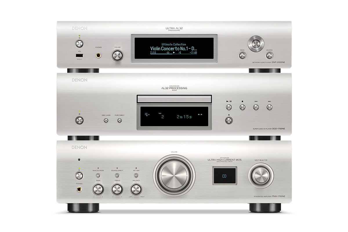 Denon PMA-1700NE | DCD-1700NE | DNP-2000NE Premium Silver - zestaw stereo