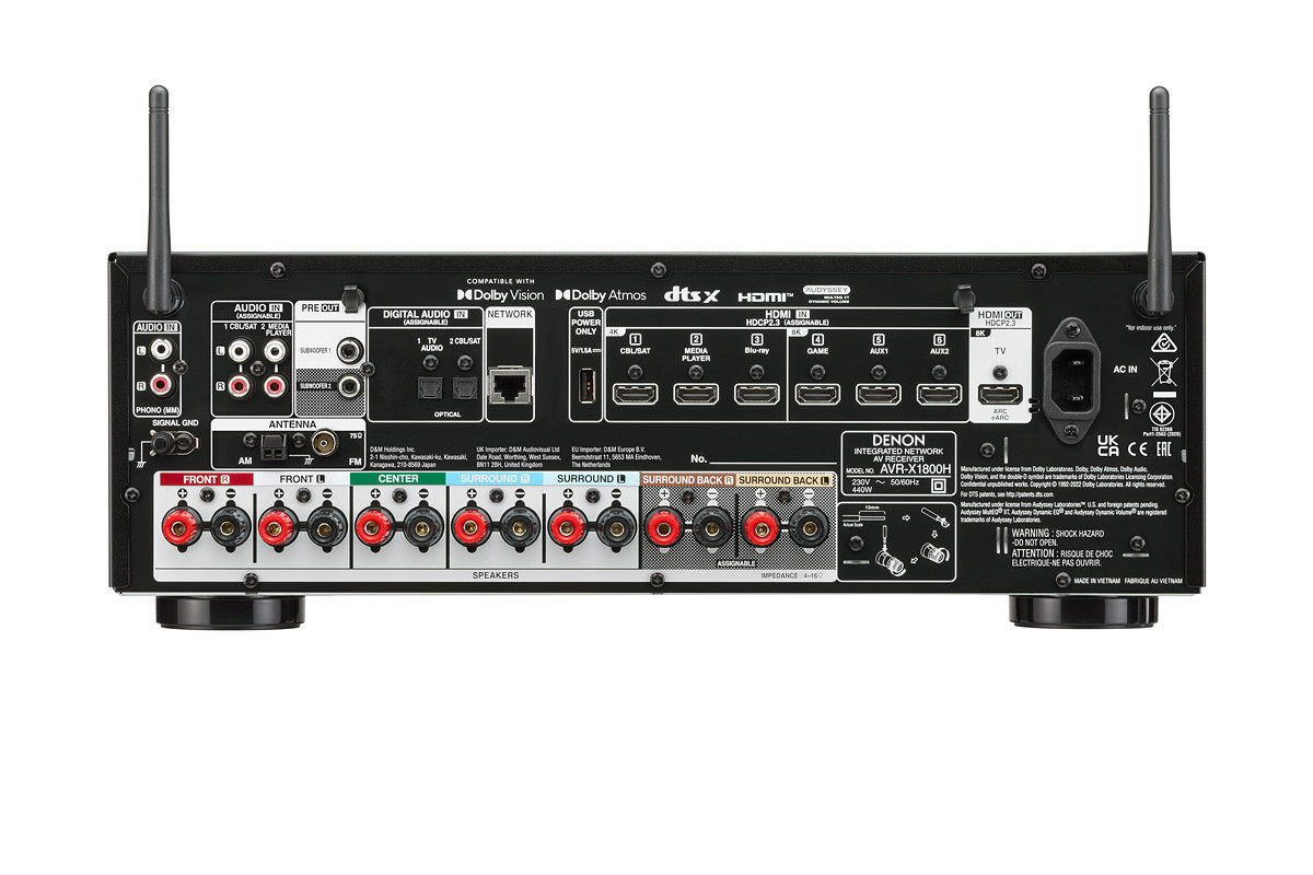 Denon AVR-X1800H - amplituner wielokanałowy