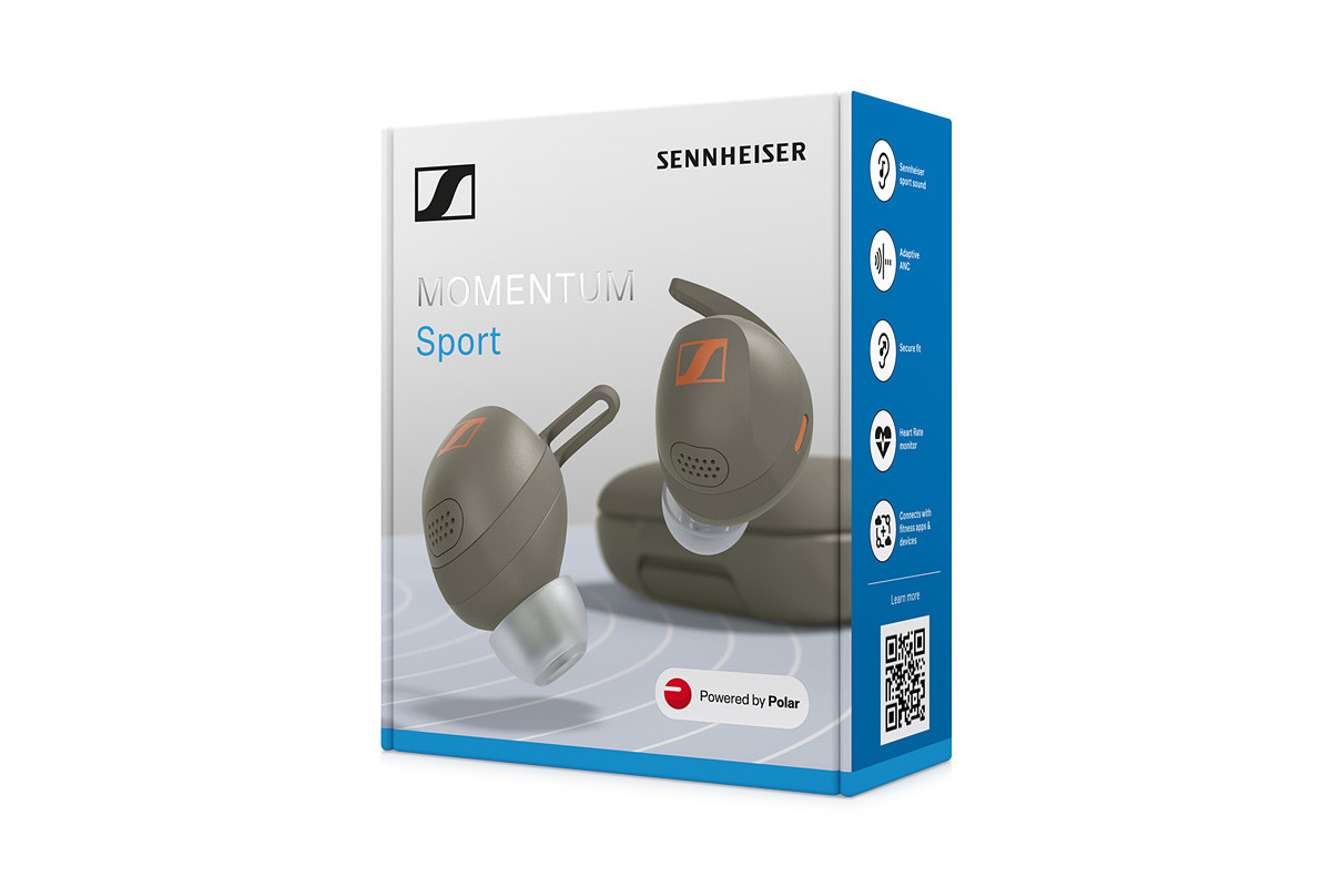 Sennheiser Momentum Sport | MSPORT1 Olive - słuchawki dokanałowe bezprzewodowe Bluetooth