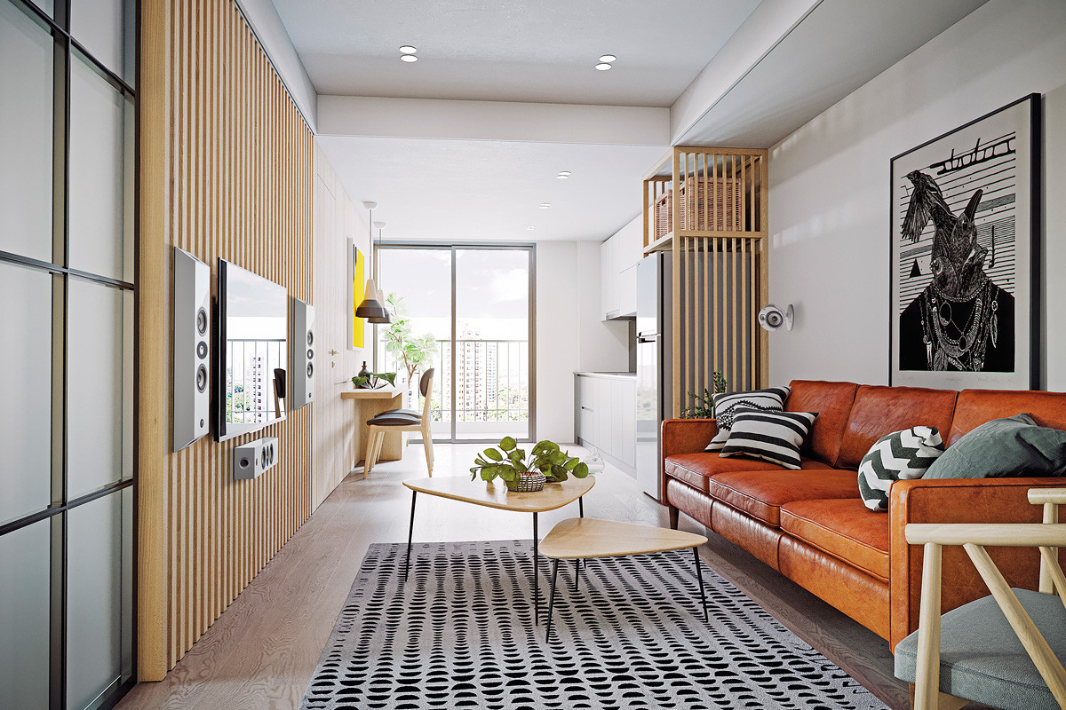 Focal On Wall 301 Black Satin - kolumny ścienne