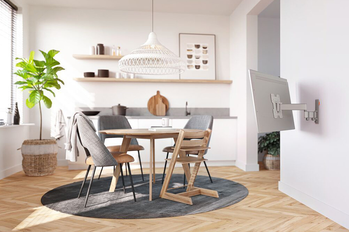 Vogel's TVM 3243 White - uchwyt ścienny uchylny do TV (19-43 cali)