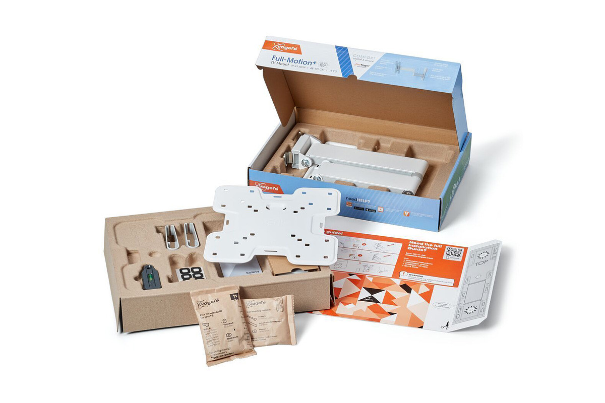 Vogel's TVM 3243 White - uchwyt ścienny uchylny do TV (19-43 cali)