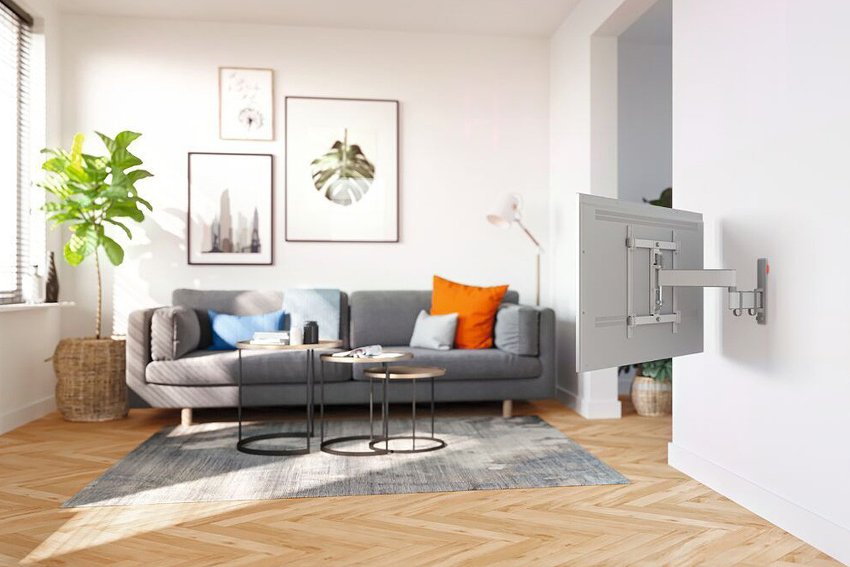 Vogel's TVM 3443 White - uchwyt ścienny uchylny do TV (32-65 cali)