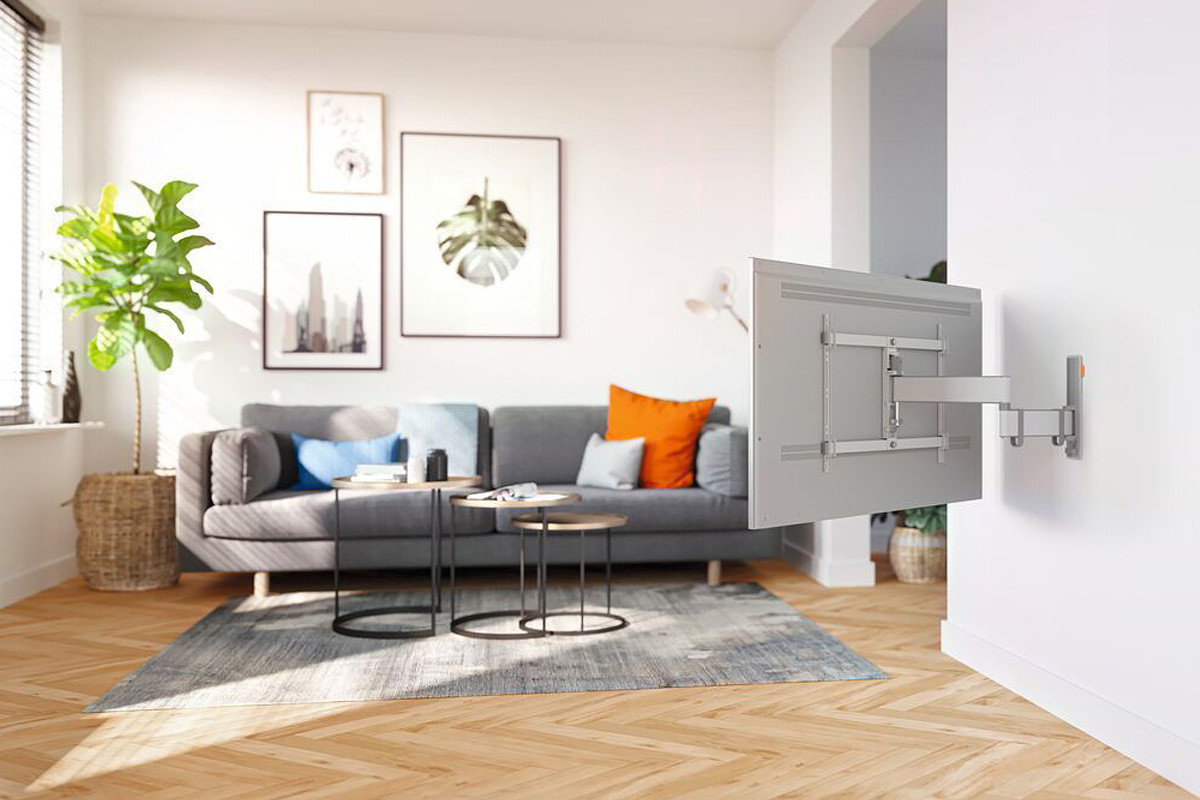 Vogel's TVM 3643 White - uchwyt ścienny uchylny do TV (40-77 cali)