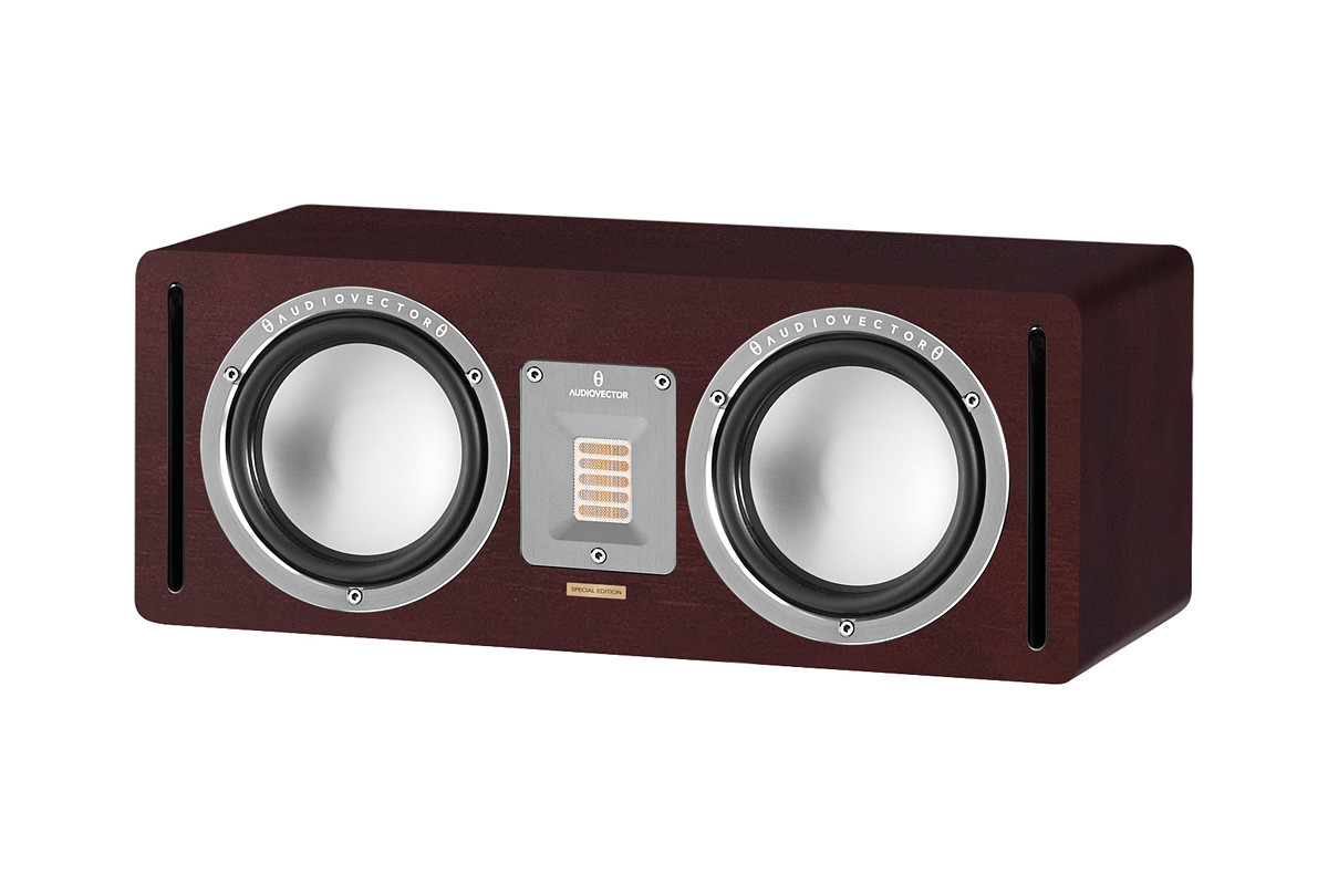 Audiovector QR C SE Dark Walnut - kolumna centralna