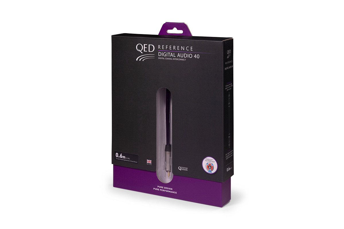 QED Reference Digital Audio 40 - przewód 1xRCA/1xRCA typu coaxial o długości 1 m