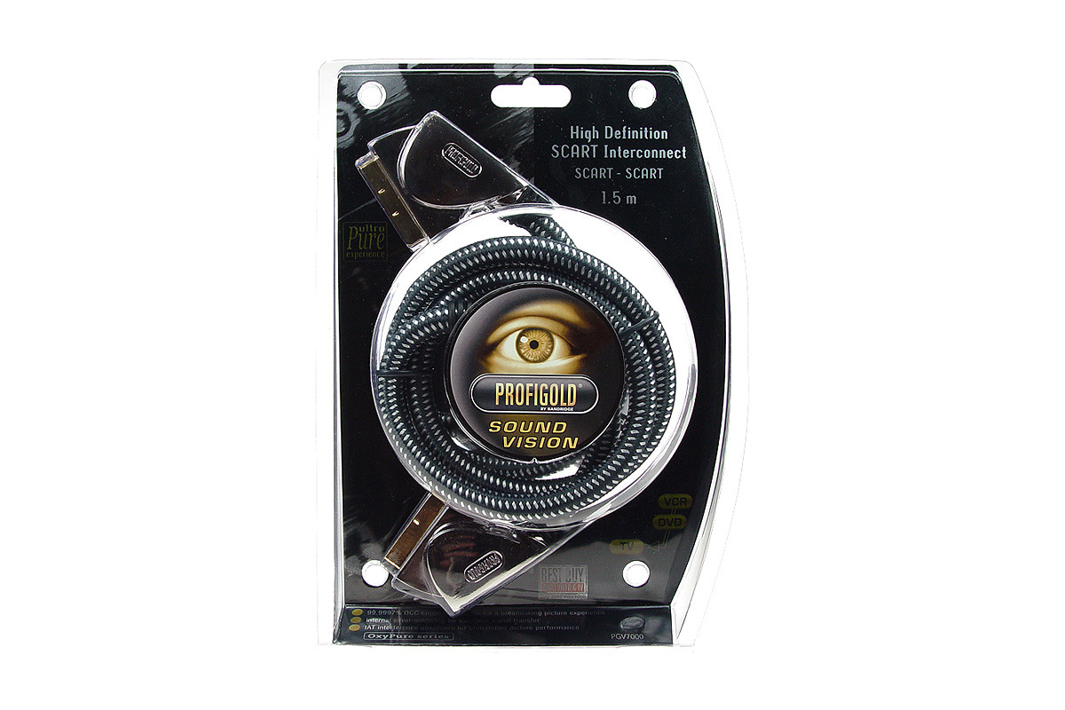 Profigold OxyPure PGV7030 - przewód Scart/Scart o długości 3 m Profigold OxyPure PGV7030 - przewód Scart/Scart o długości 3 m