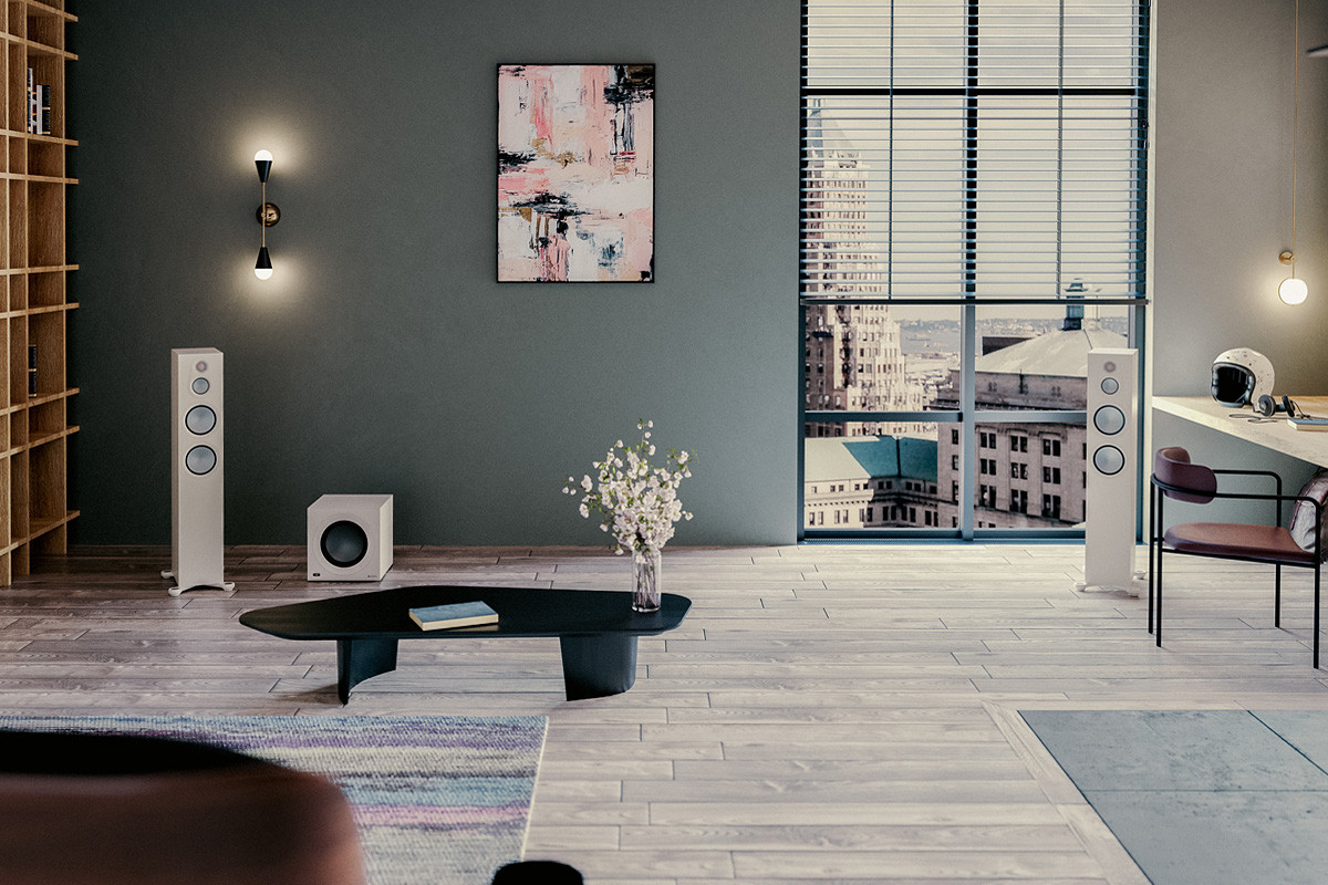 Monitor Audio Anthra W10 Satin White - subwoofer aktywny