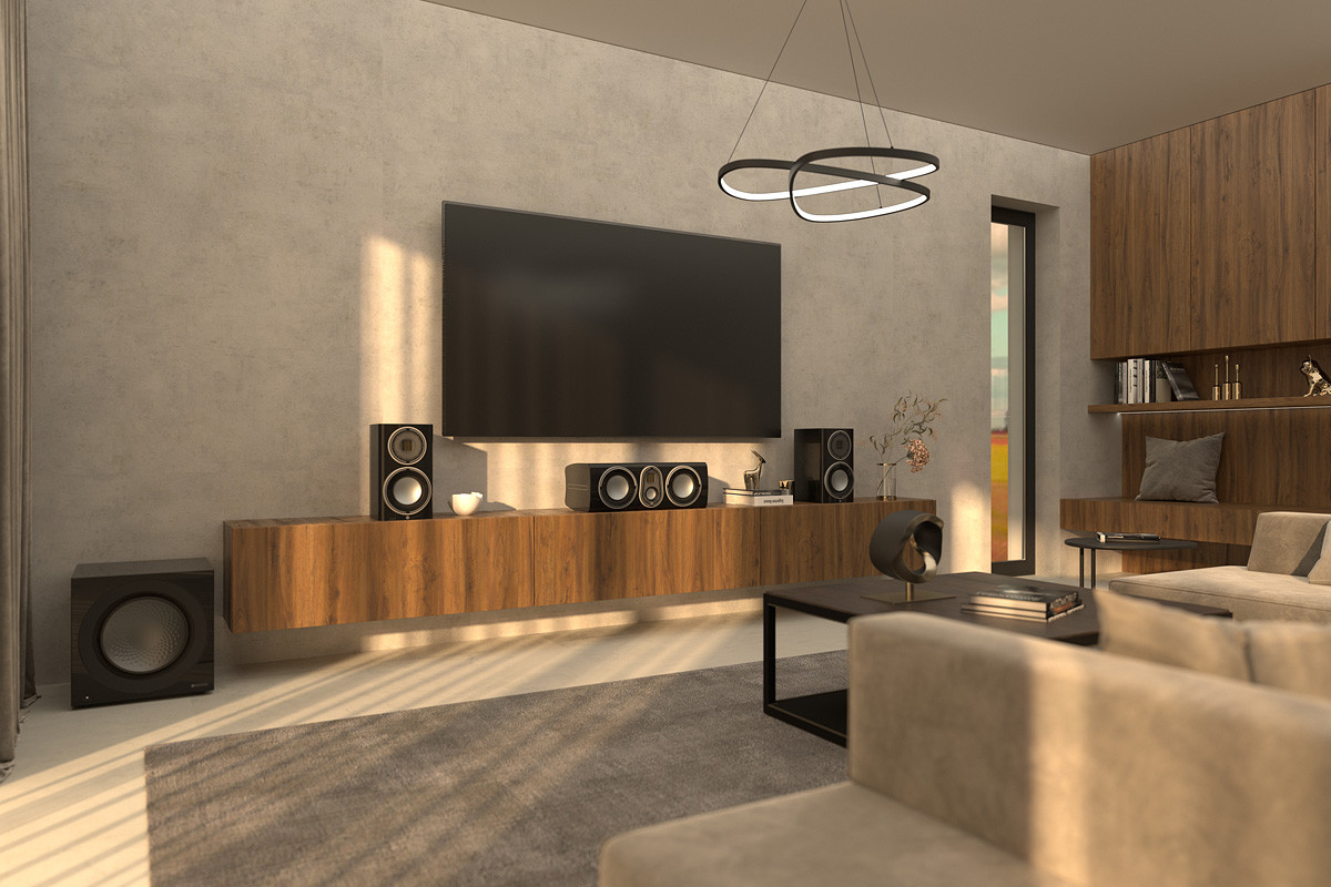 Monitor Audio Anthra W15 High Gloss Black - subwoofer aktywny