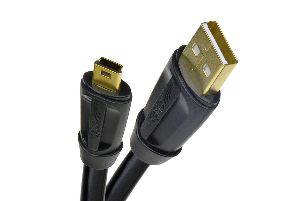 QED Performance USB A-mini B - przewód USB 2.0 A/mini B o długości 1,5 m