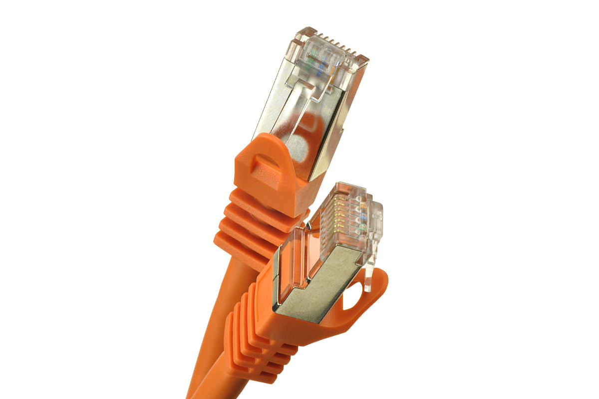 Patchcord S/FTP kat. 6a AWG26 - przewód typu patchcord RJ45/RJ45 o długości 0,5 m