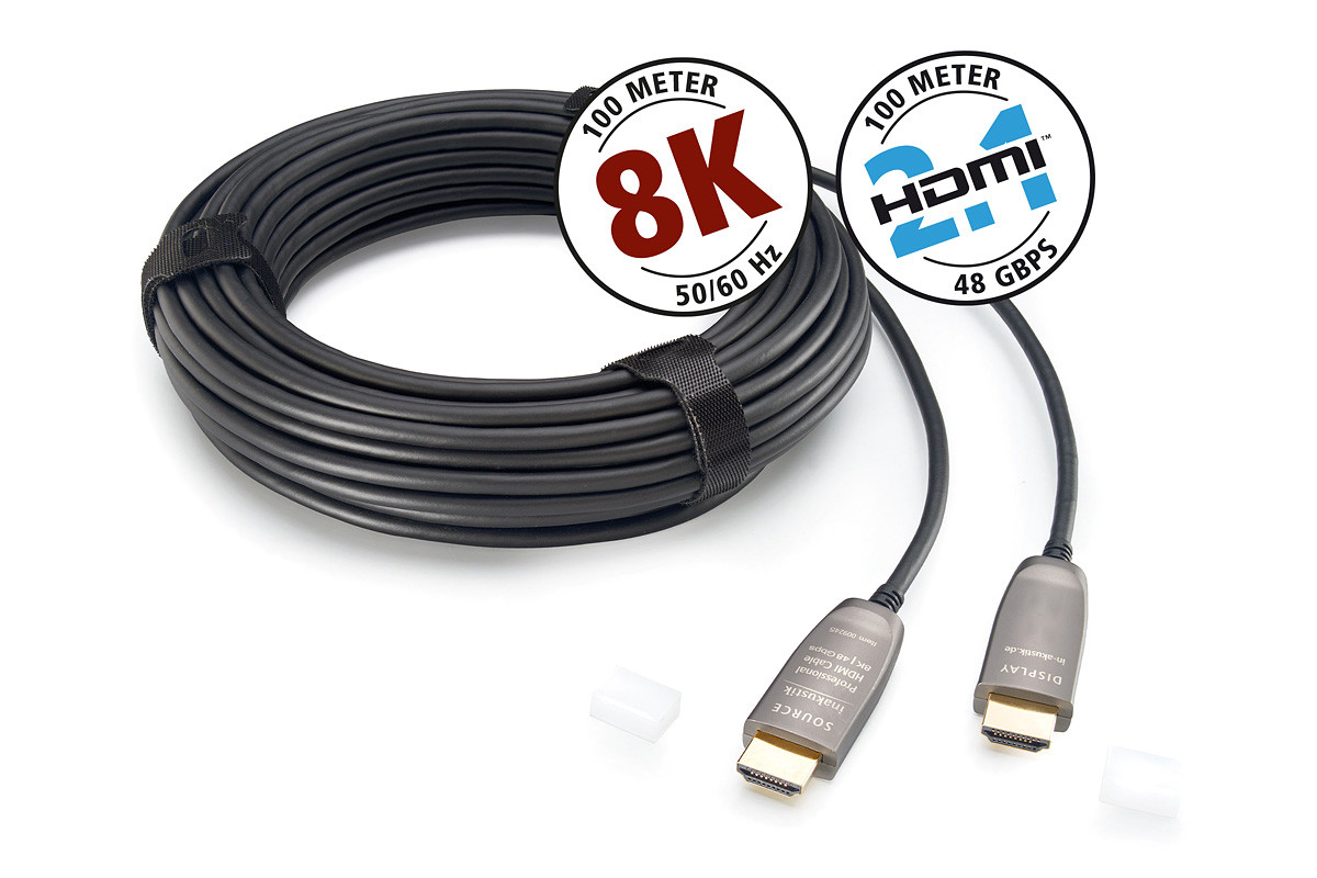Inakustik HDMI 2.1/8K Optical Fiber Cable - optyczny przewód HDMI/HDMI o długości 15 m