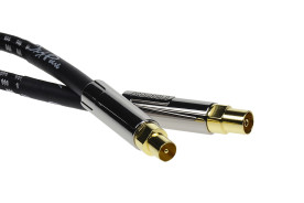 Profigold OxyPure OXYV8701 Coaxial Antenna - przewód antenowy wtyk TV/gniazdo TV o długości 1 m