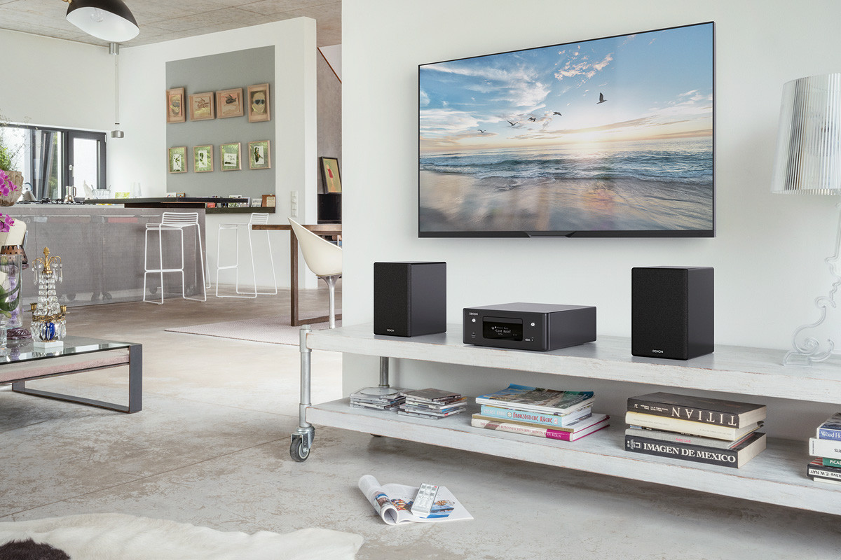 Denon CEOL N10 Black - sieciowy mini system audio z odtwarzaczem CD