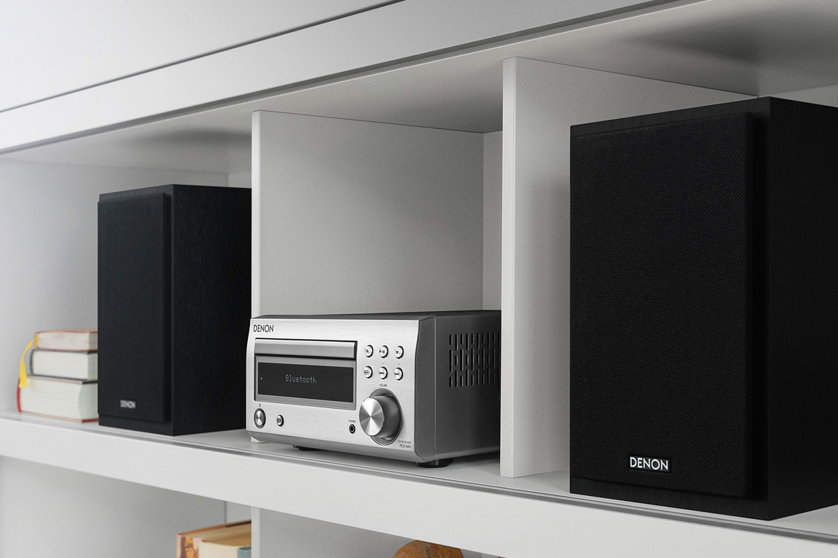 Denon D-M41DAB Premium Silver - mini system audio z odtwarzaczem CD
