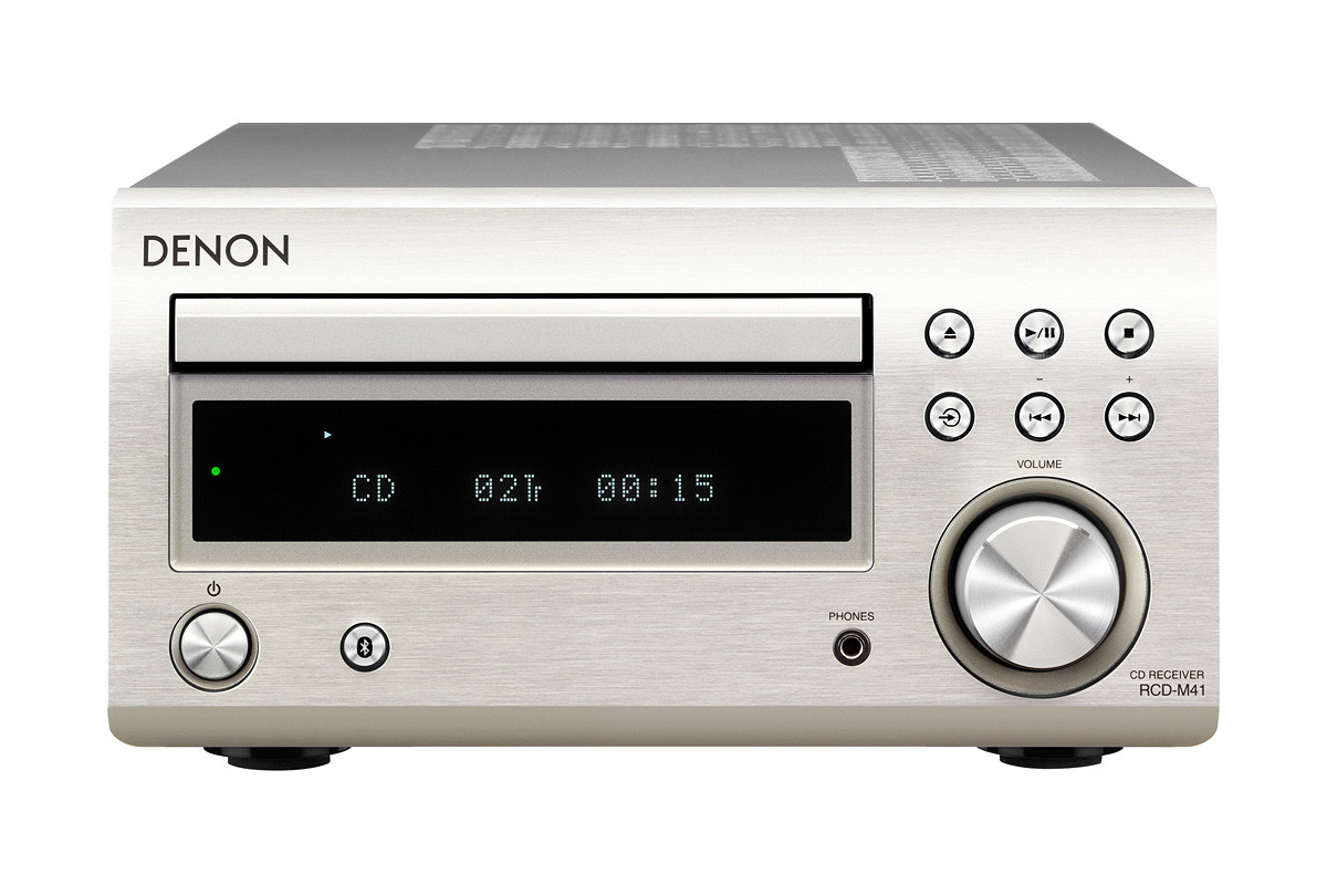 Denon RCD-M41 Premium Silver - amplituner stereo z odtwarzaczem CD