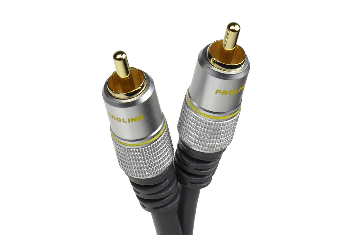 Prolink Exclusive TCV 3010/0,5 - przewód 1xRCA/1xRCA typu coaxial o długości 0,5 m