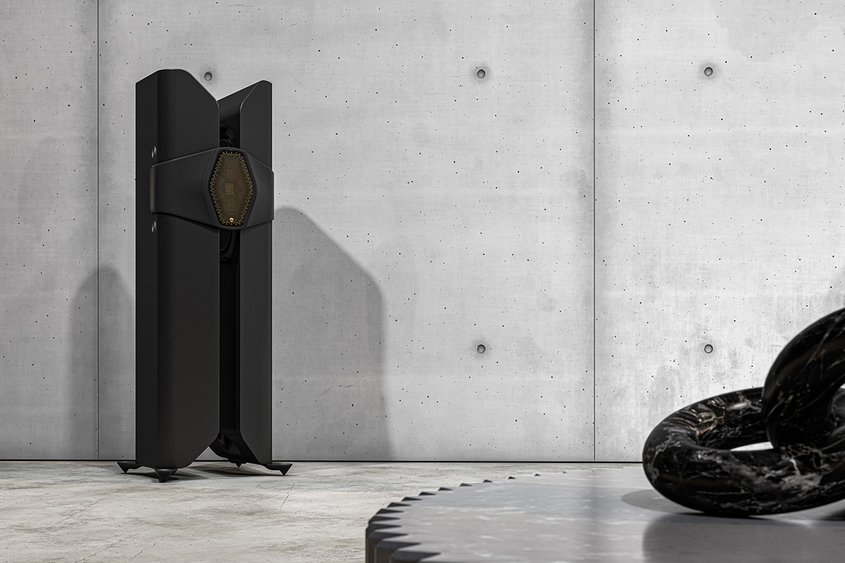 Monitor Audio Hyphn Matte Black - kolumny podłogowe