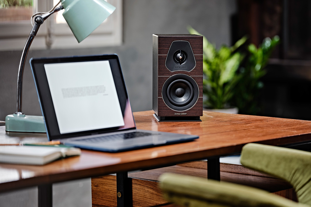 Sonus Faber Lumina I Walnut - kolumny podstawkowe