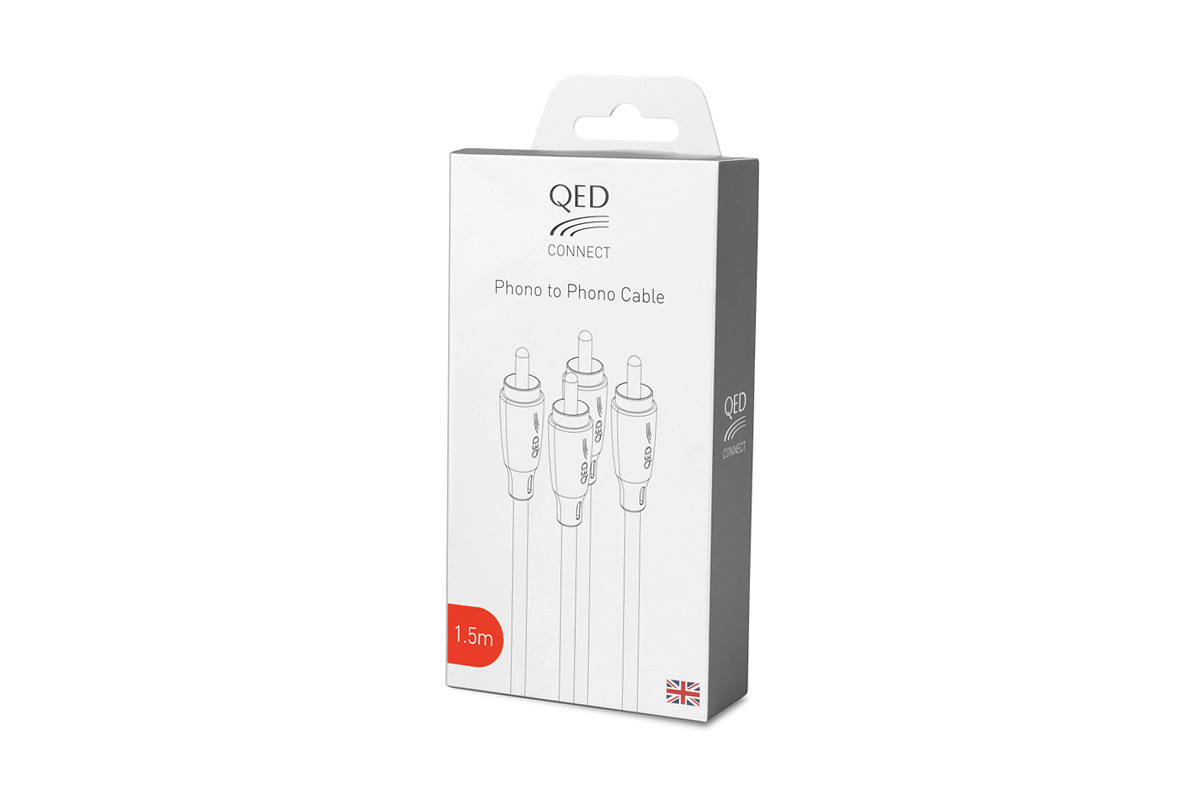 QED Connect Phono - przewód 2xRCA/2xRCA | interkonekt stereo o długości 1,5 m
