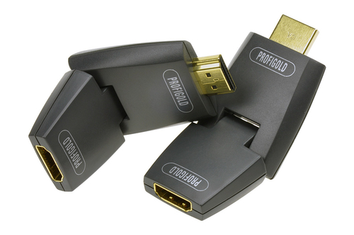 Profigold PGP1201 - kątowe przejście wtyk HDMI/gniazdo HDMI
