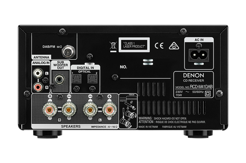 Denon D-M41DAB - mini system audio z odtwarzaczem CD