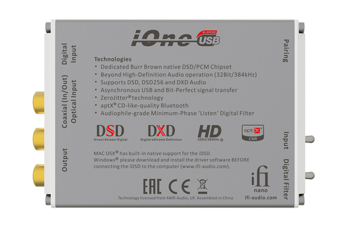iFi audio iOne nano - przetwornik cyfrowo-analogowy DAC z Bluetooth
